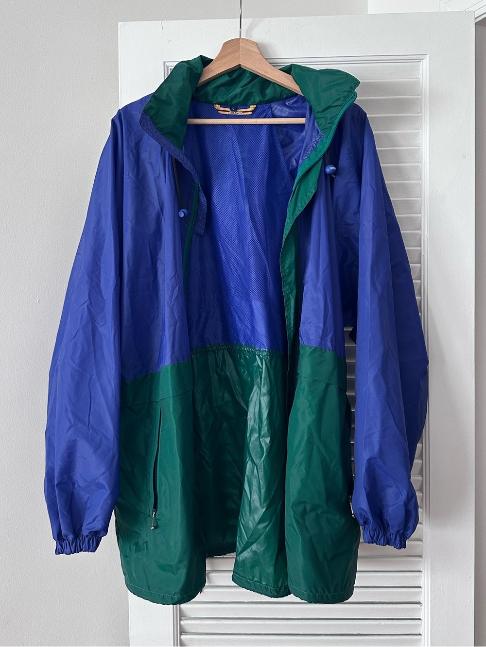 Vintage K-Way Colorblock Anorak Windbreaker — Size L